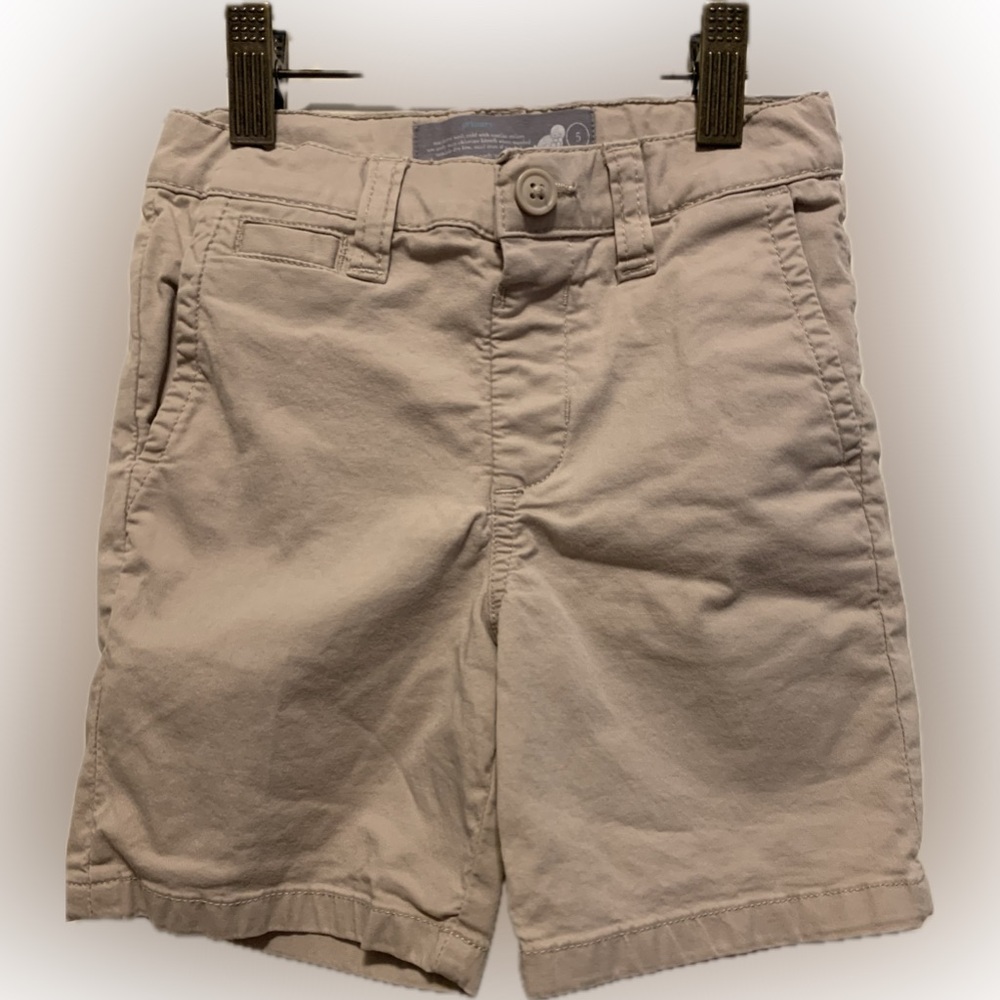 Primary kids khaki shorts size 5